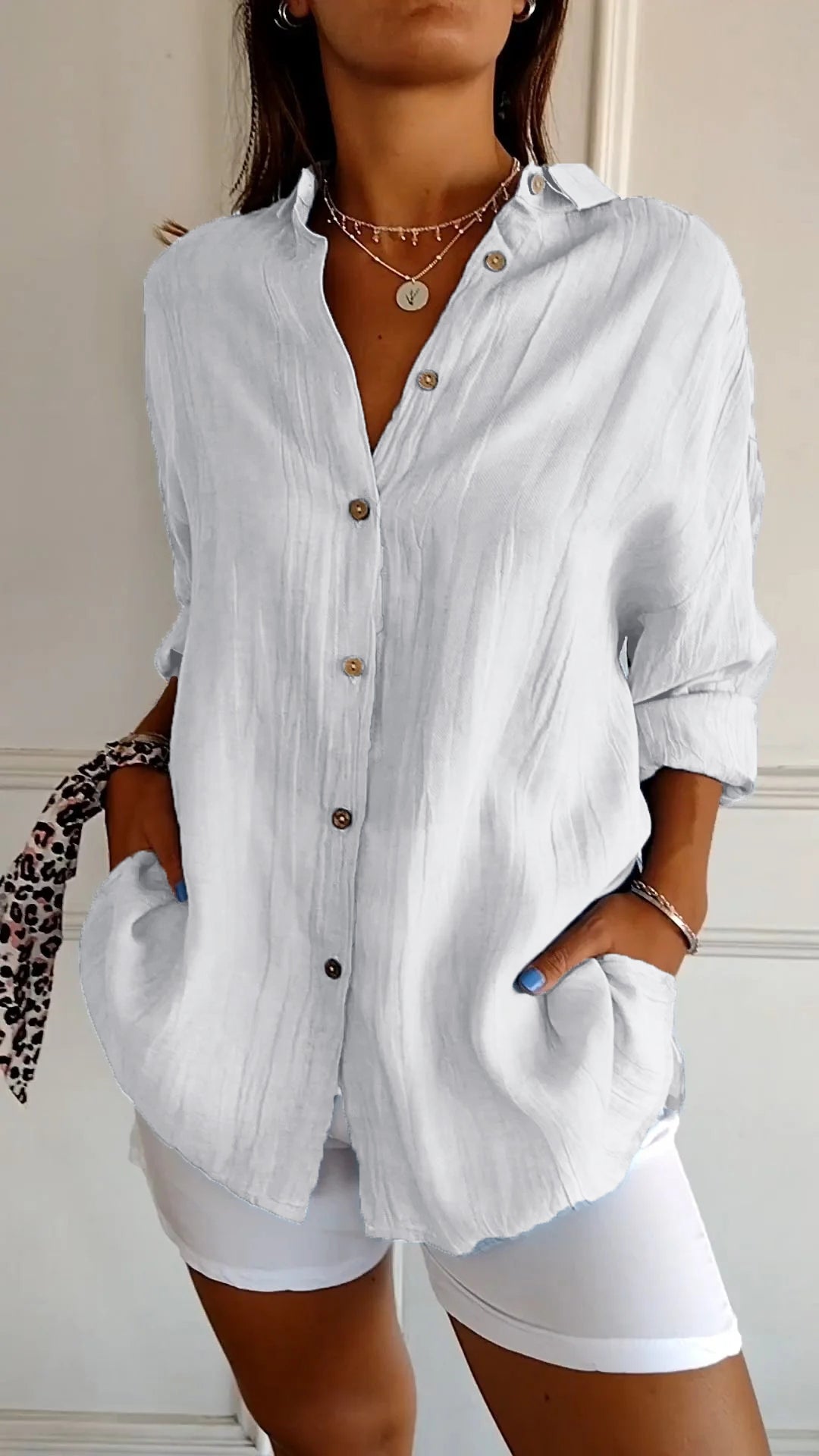 Adriana | Camisa Plisada