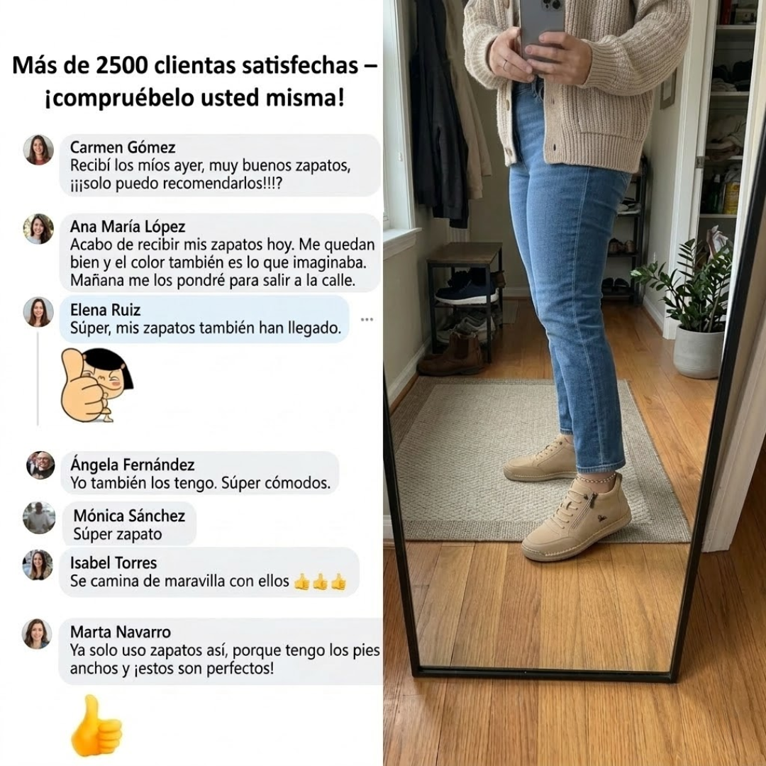 Mila™ – Zapatillas ortopédicas cómodas + cremallera