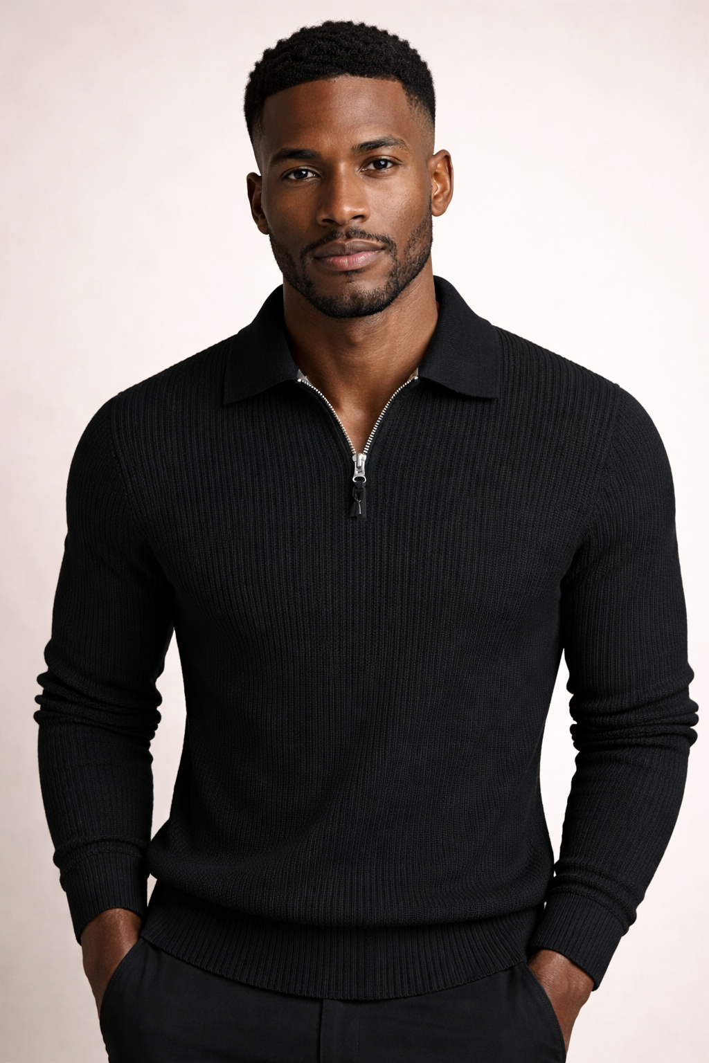 Monaco | Sweater con cierre medio