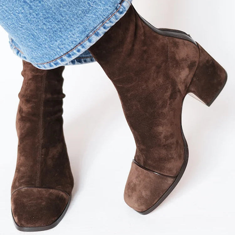 Victoria | Botines de Punta Cuadrada