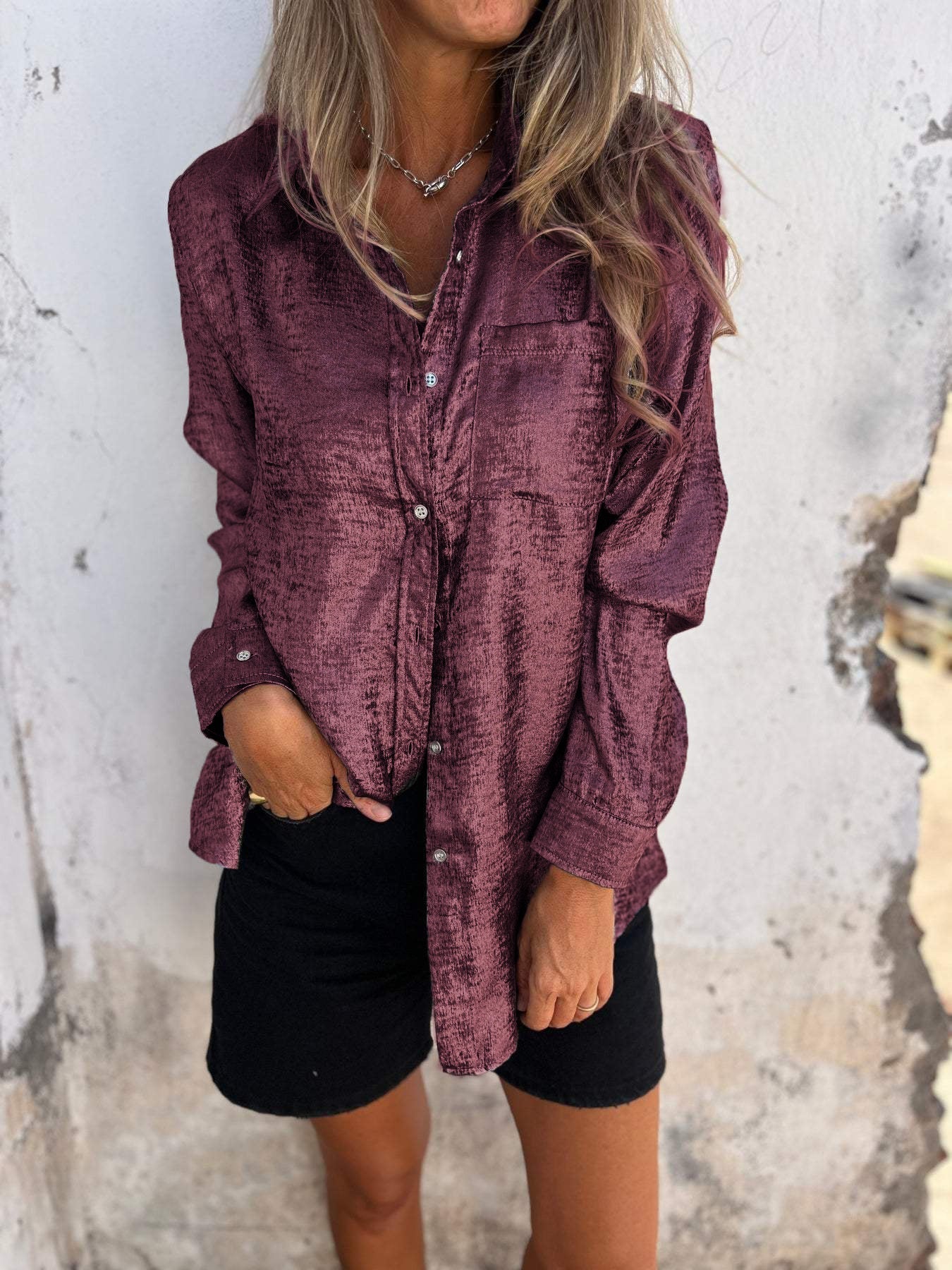 Dalia | Camisa Informal de Ante