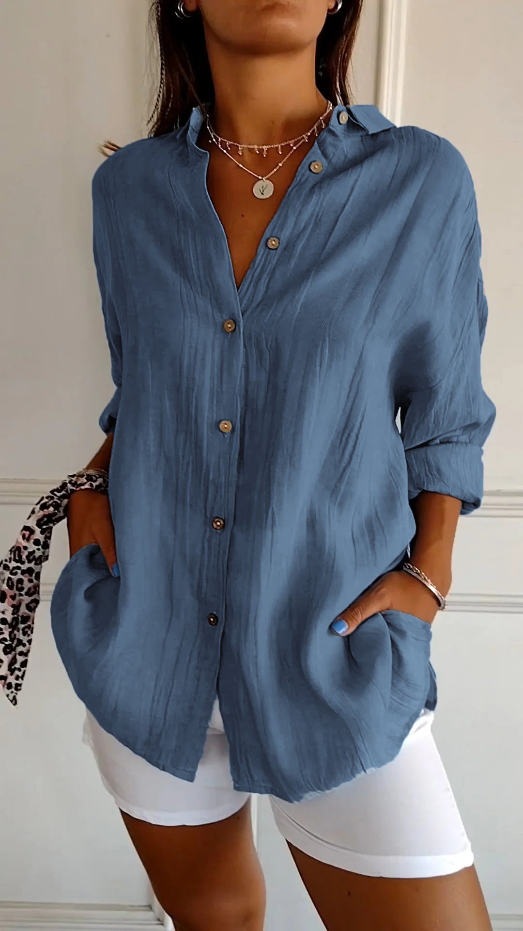 Adriana | Camisa Plisada