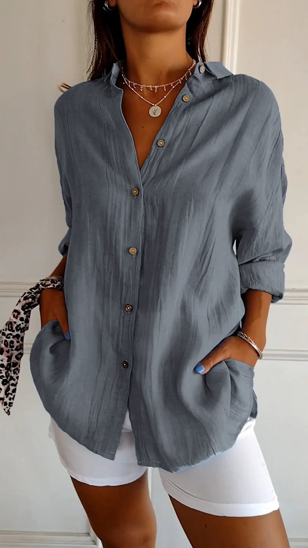 Adriana | Camisa Plisada