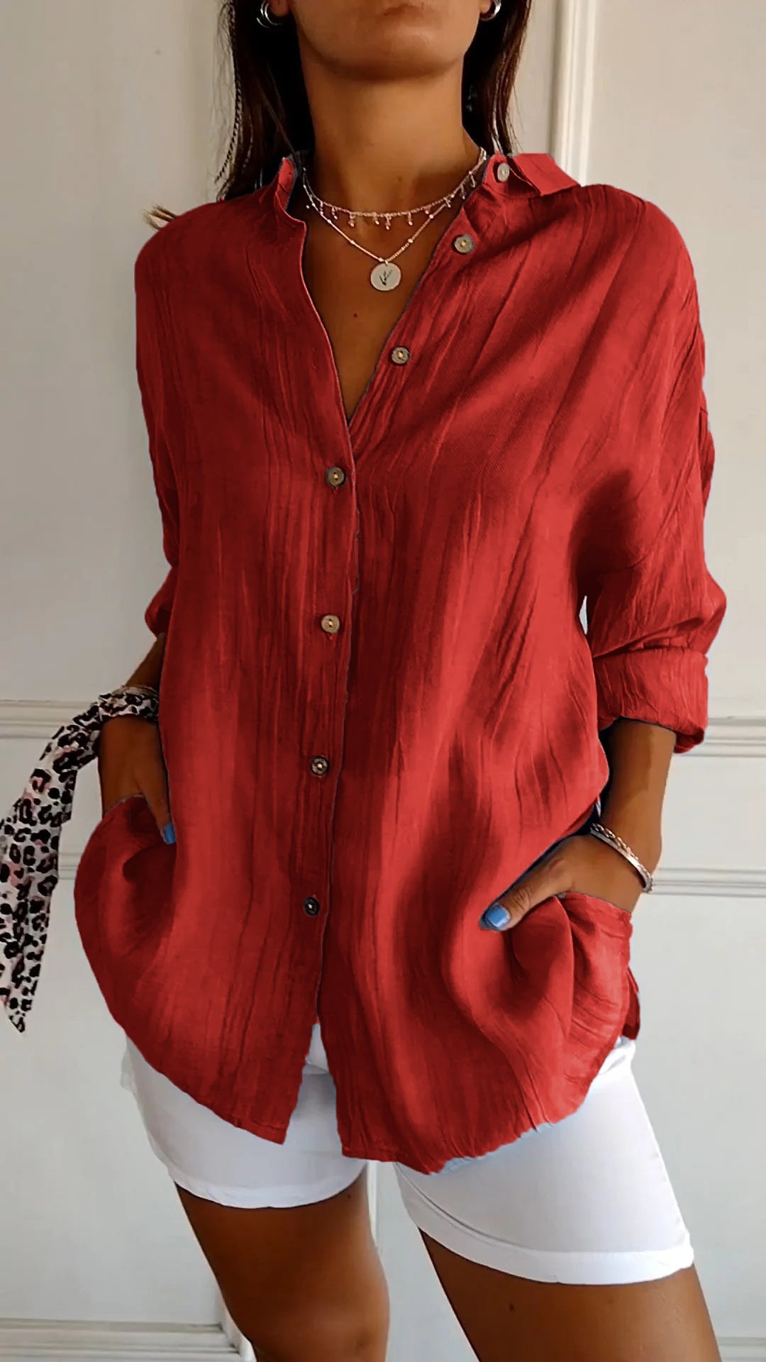 Adriana | Camisa Plisada