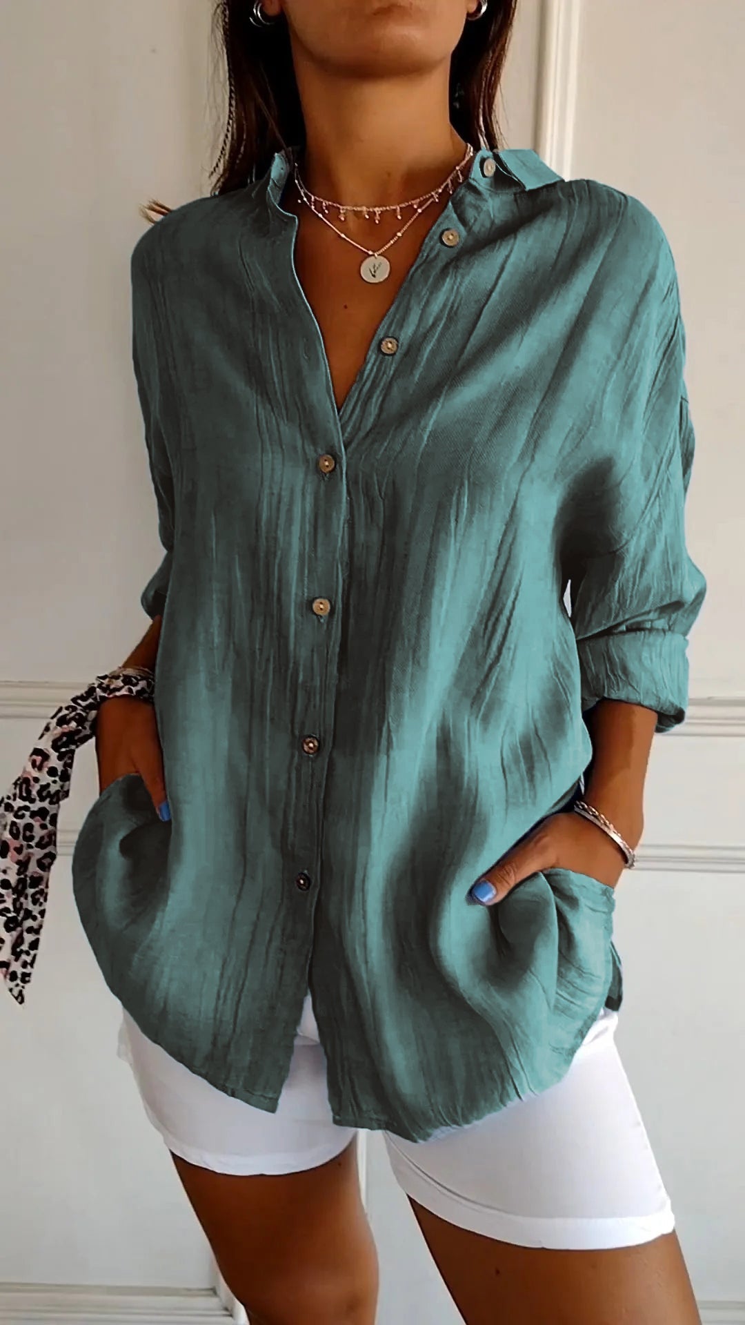 Adriana | Camisa Plisada