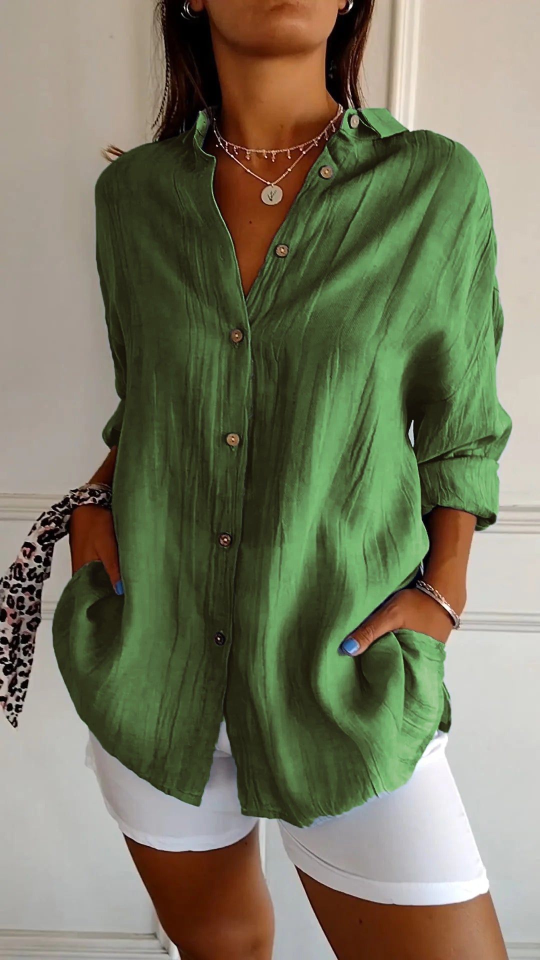 Adriana | Camisa Plisada