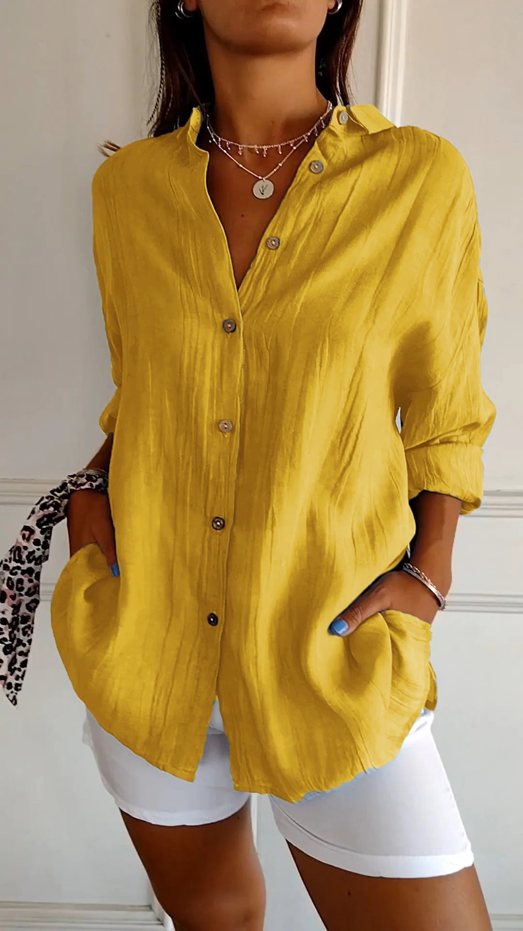 Adriana | Camisa Plisada