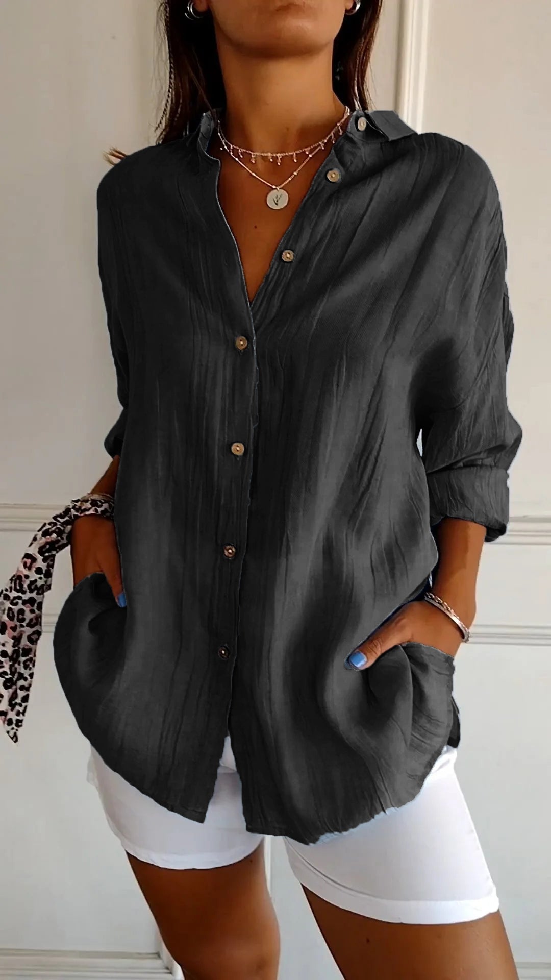 Adriana | Camisa Plisada