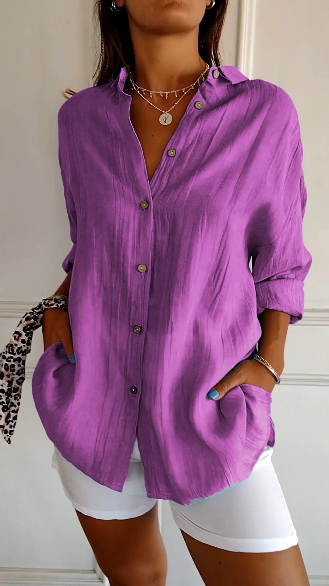 Adriana | Camisa Plisada