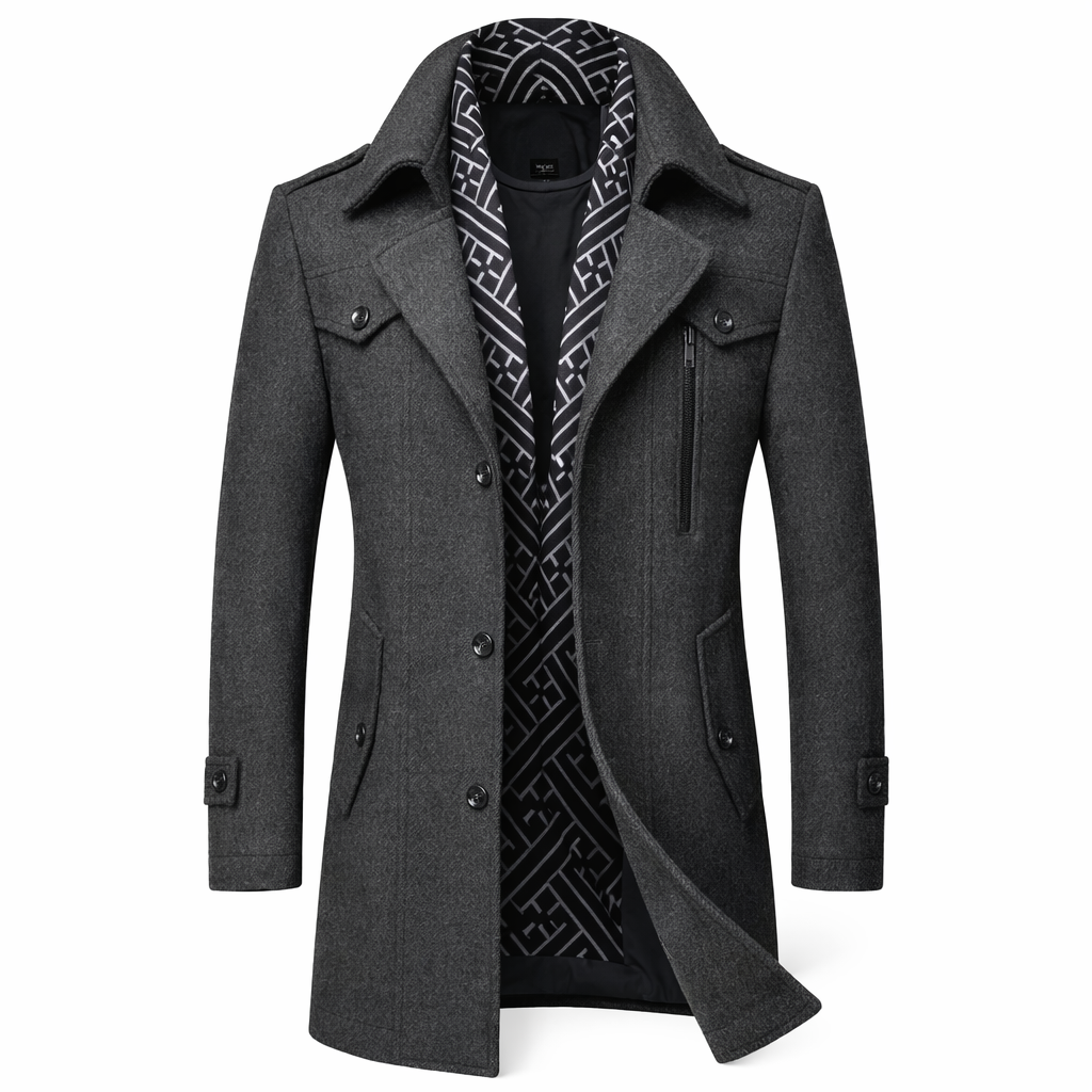 Edward | Sobrecamisa de lana elegante