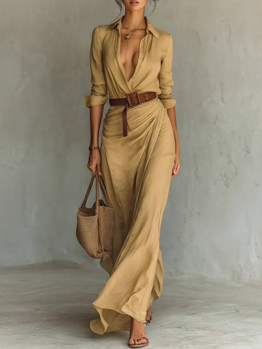 Nora | Vestido Camisero Largo