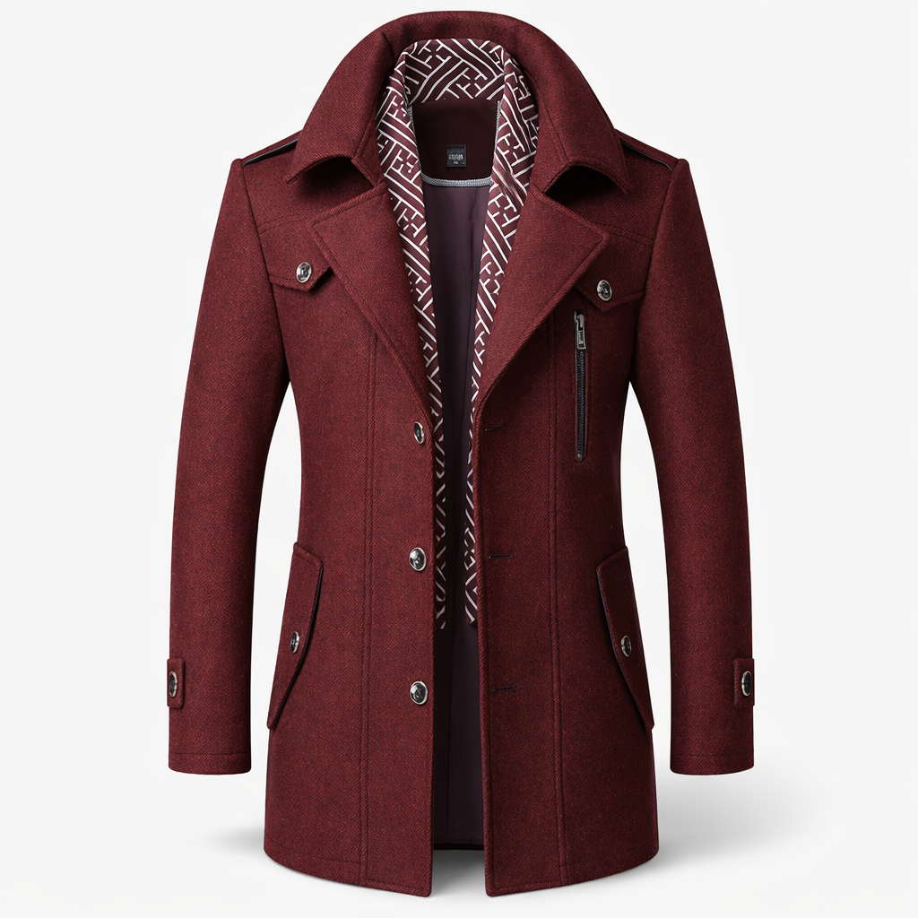Edward | Sobrecamisa de lana elegante