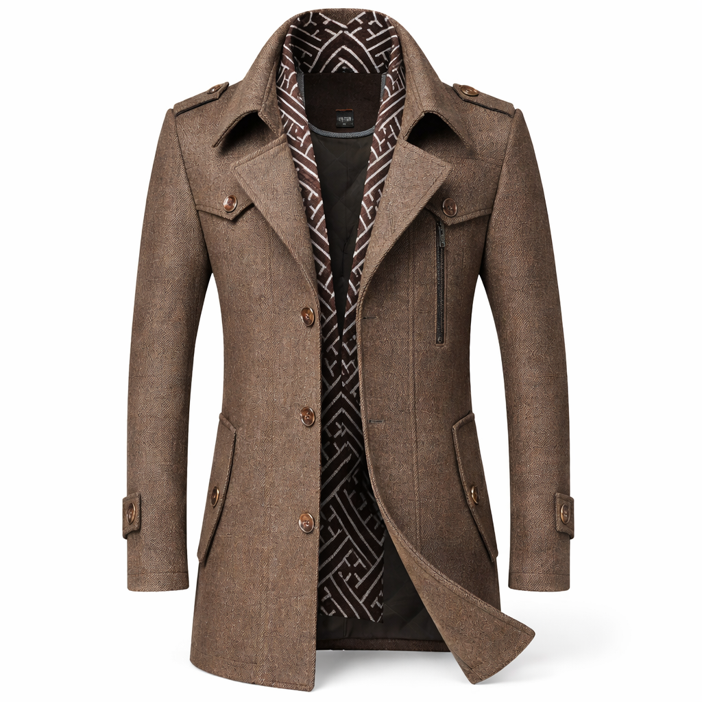 Edward | Sobrecamisa de lana elegante