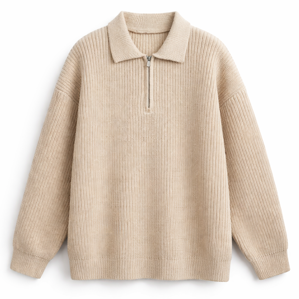 Tyler | Sweater con cierre medio