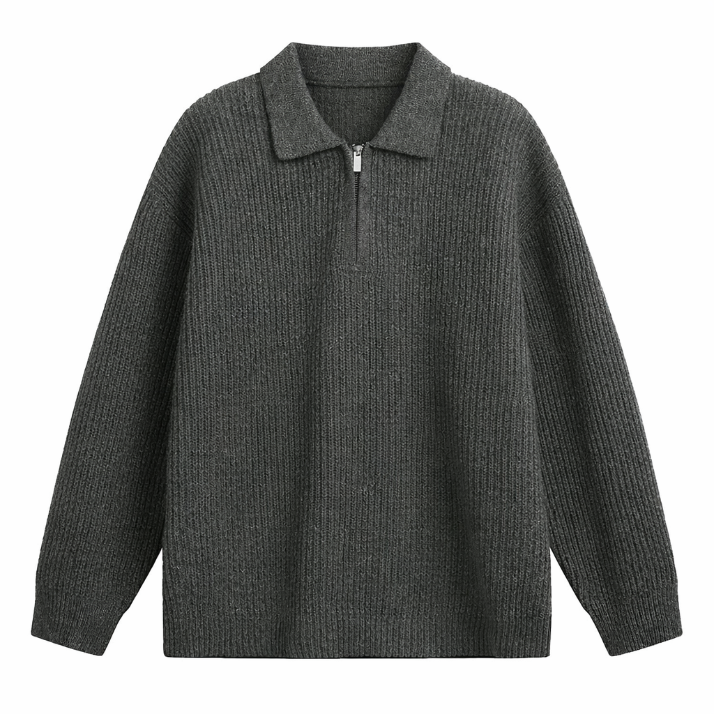 Tyler | Sweater con cierre medio