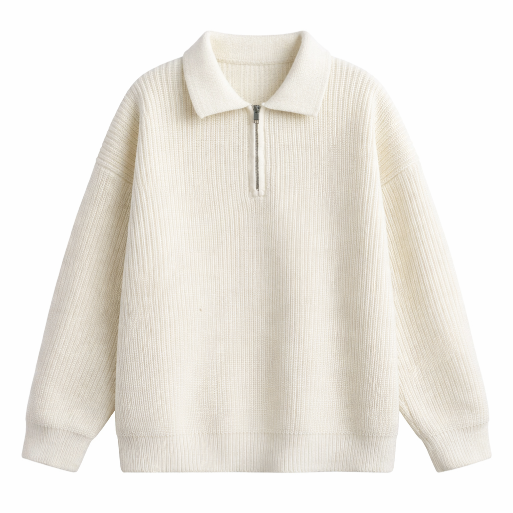 Tyler | Sweater con cierre medio