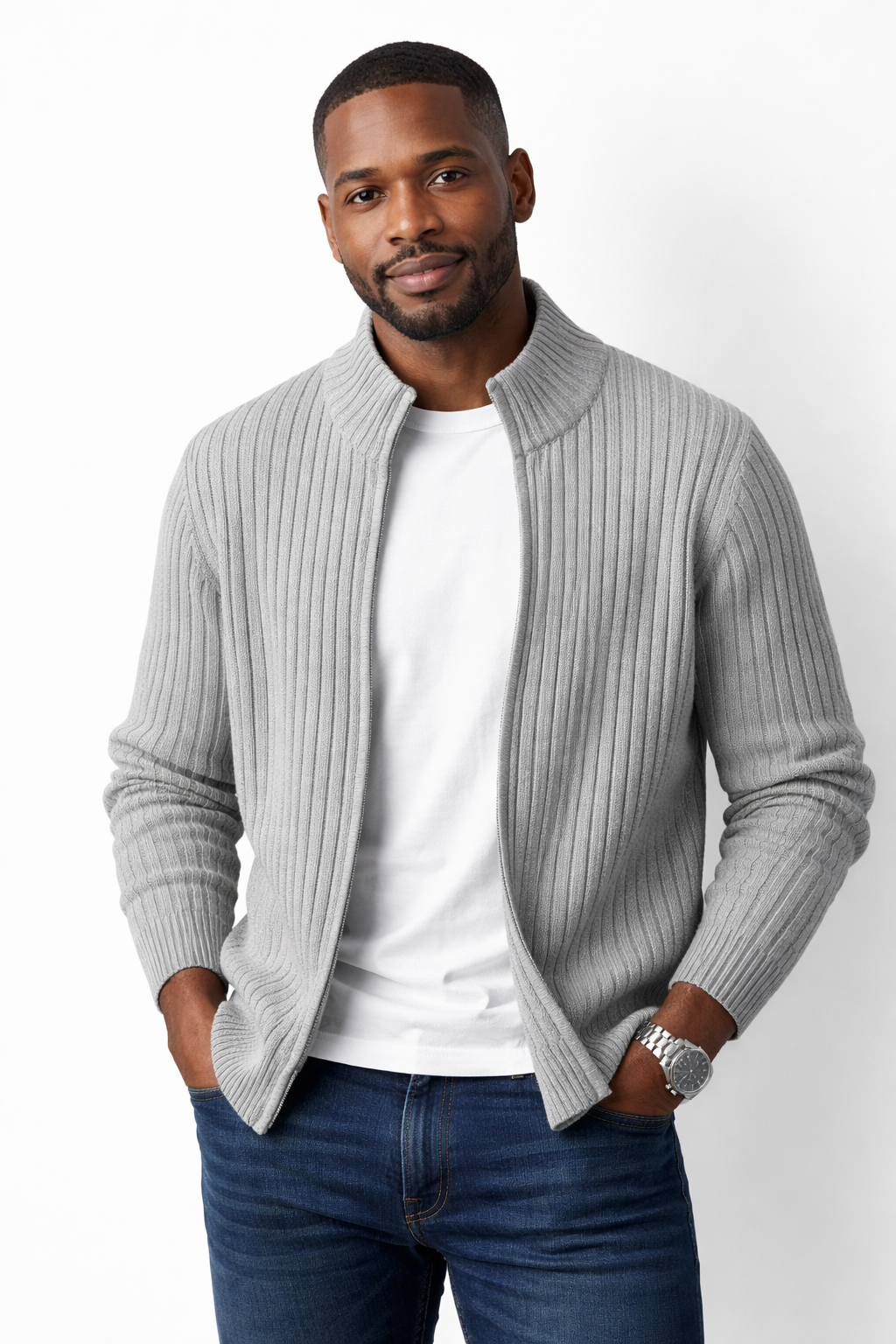 Leo | Sweater tejido con cierre