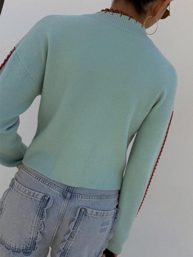 Olivia | Cárdigan de Punto Estampado