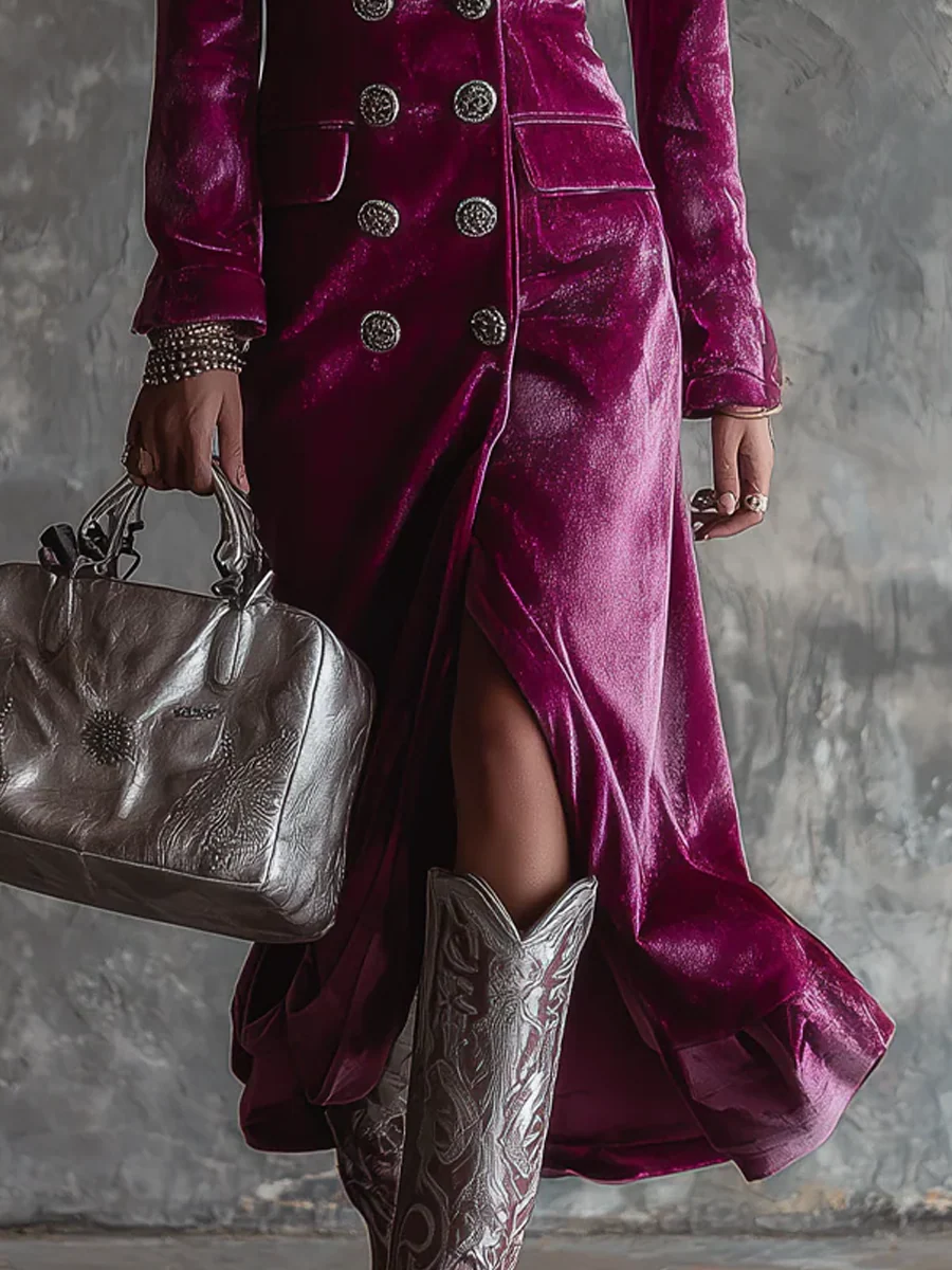 Mar | Vestido Blazer de Terciopelo