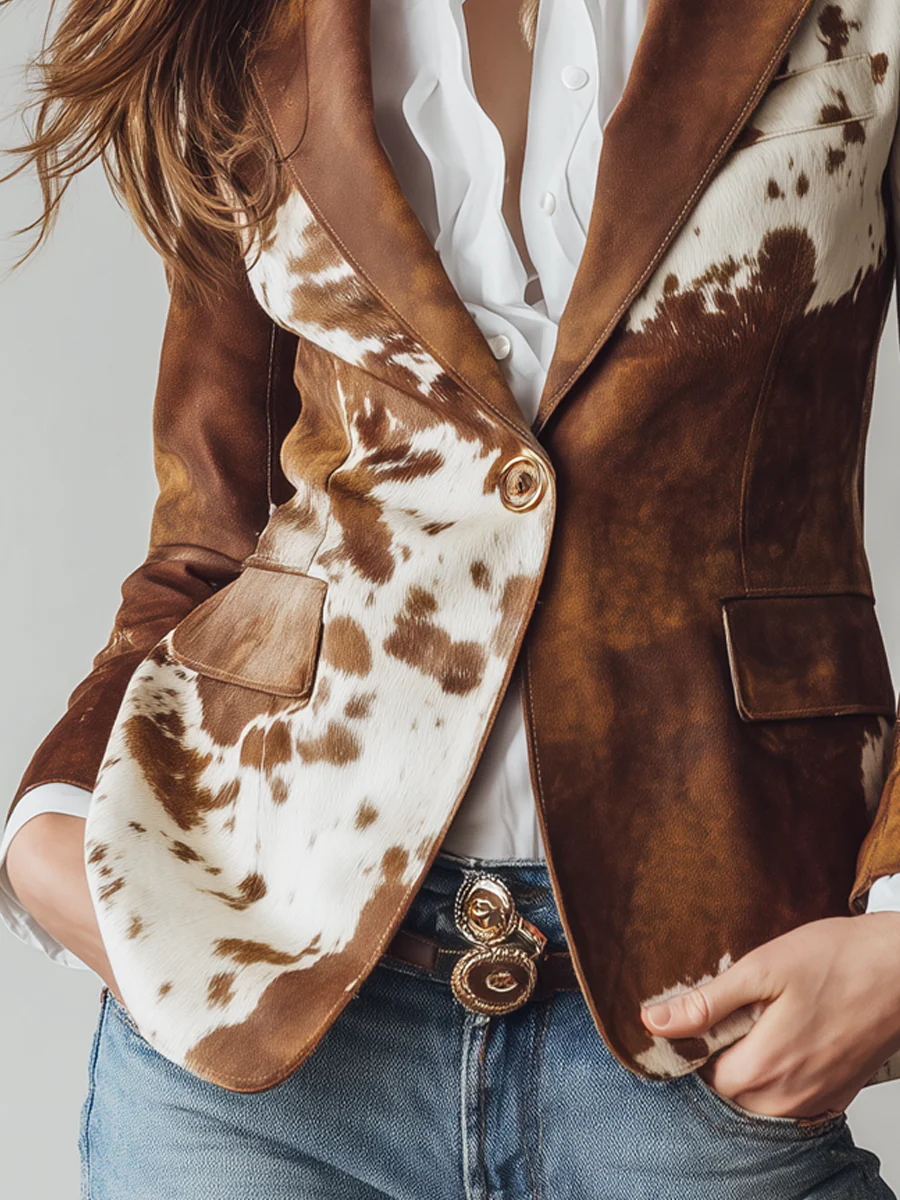 Vera | Chaqueta con Estampado Retro