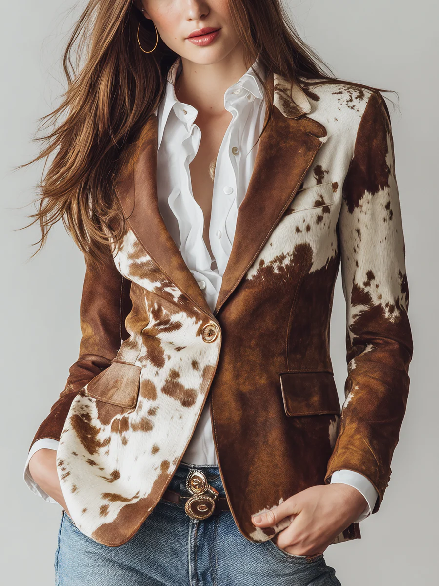 Vera | Chaqueta con Estampado Retro