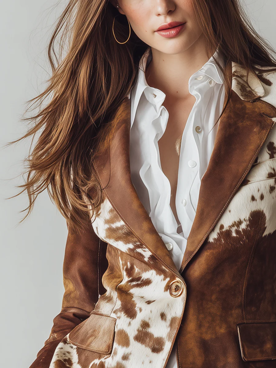 Vera | Chaqueta con Estampado Retro