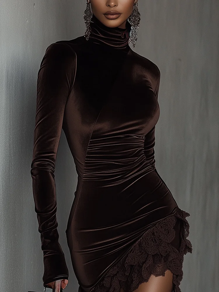 Emma | Vestido Mini de Terciopelo