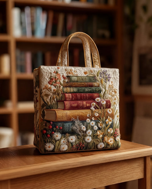 Bolso Artesanal Acolchado "Motivo Floral"