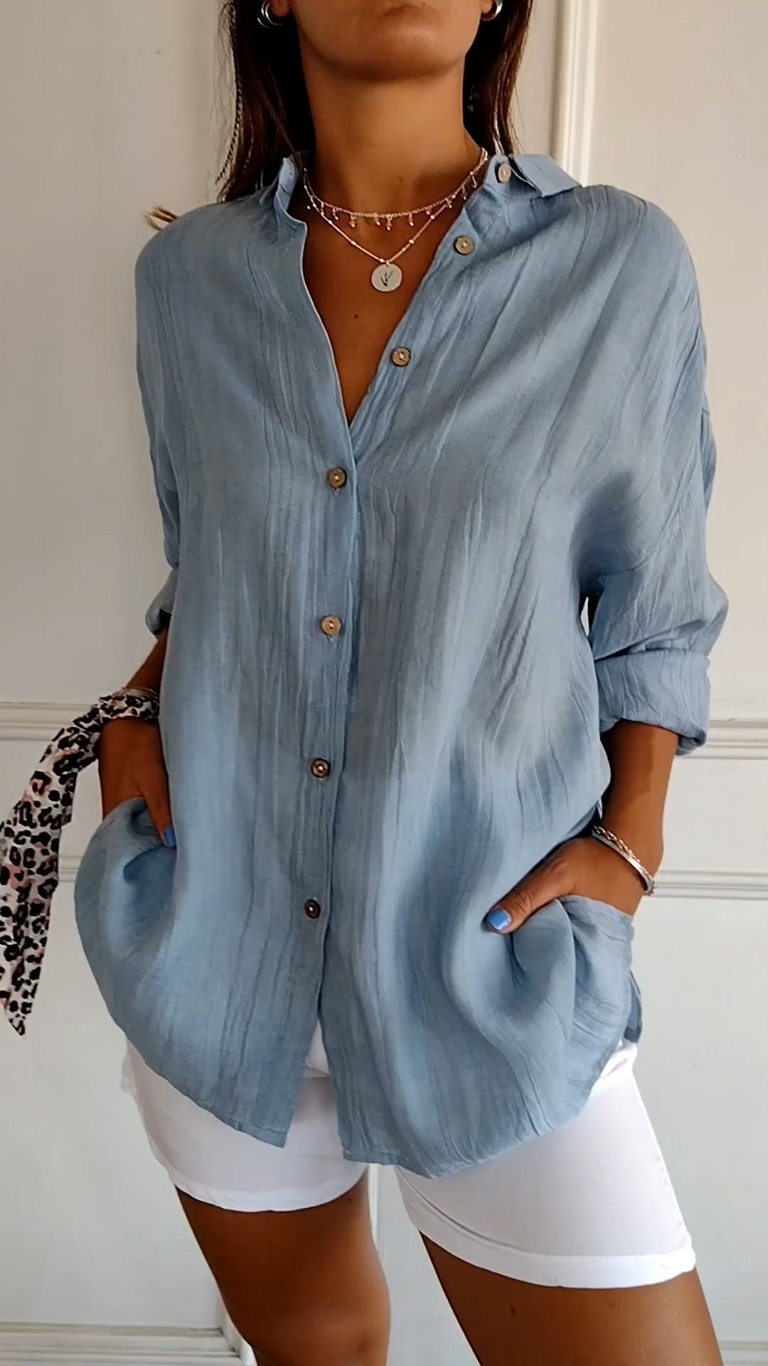 Adriana | Camisa Plisada