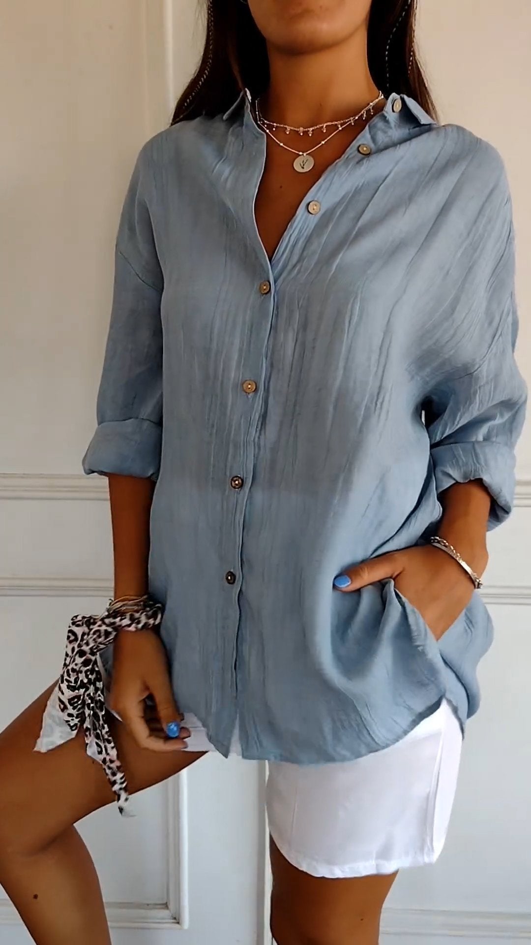 Adriana | Camisa Plisada